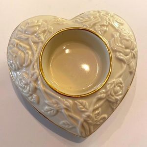Lenox Heart Shaped Votive Candle Holder 4” x 4”